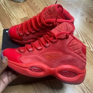 Womens Reebok Question Mid x Teyana Taylor Primal Red Ice Size 9